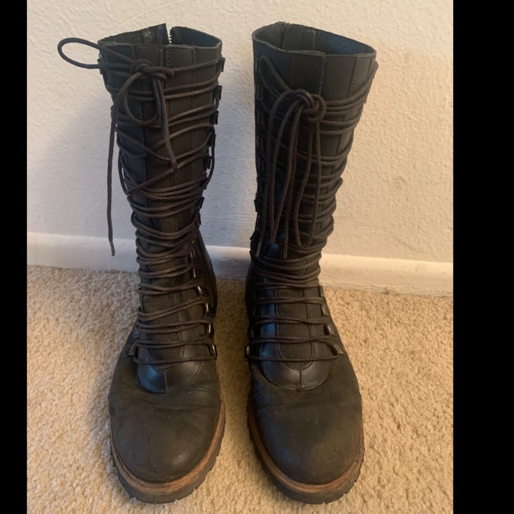 Free People rare lace up boots - Picture 6 of 10